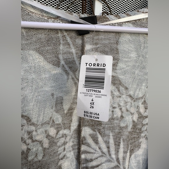 Torrid duster kimono sweater - Picture 3 of 7